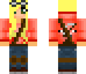 blonde adventure girl