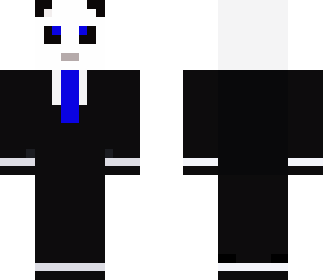 panda in a tuxedo