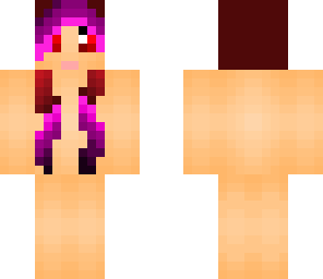 red and pink hair