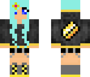 butter girl with headset