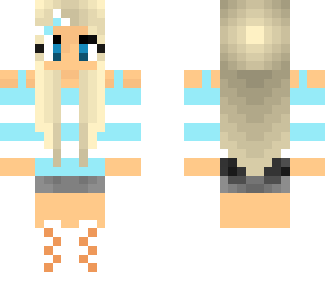 blue bow chick