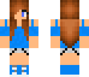 cute blue summer girl