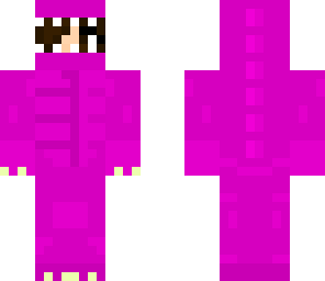 pink dinosaur girl