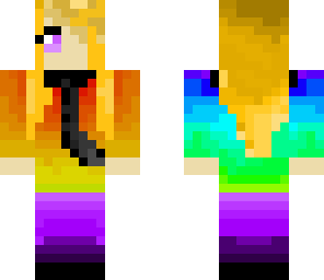 rainbow and scarf