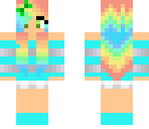 rainbow cute girl