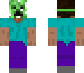 steve with creeper mask
