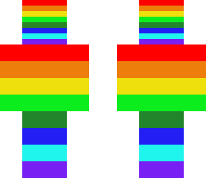rainbow brunette