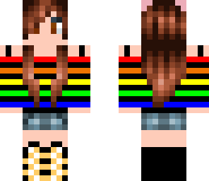 rainbow kitty girl