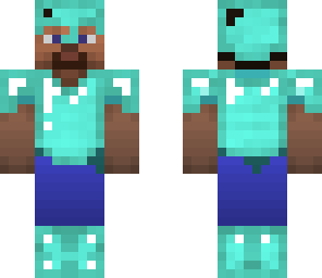 gradient steve in diamond armor
