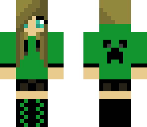 creeper hoodie girl