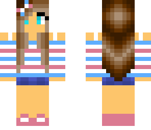 cute pink and blue girl