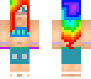 ranbow haired teen