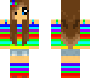 cute rainbow girl
