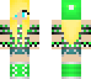 cute green girl