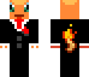 charmander in a suit 