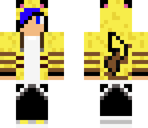 blue haired pikachu