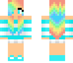rainbow girl blue