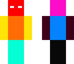colorful herobrine