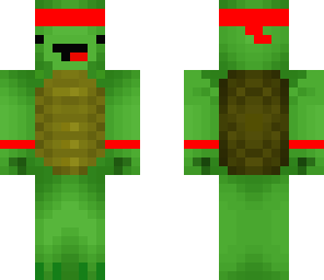 red ninja turtle leonardo or somethin