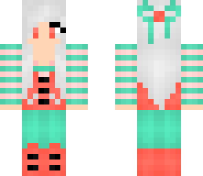 striped girl