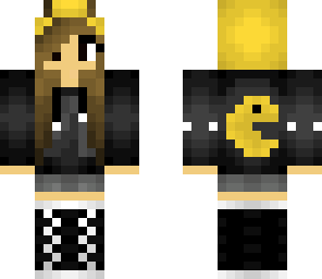 edited brown eyed pack man girl