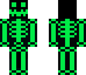 glowing skeleton