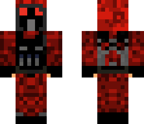 crimson gas mask trooper