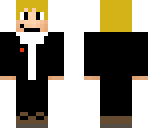 blond tuxedo