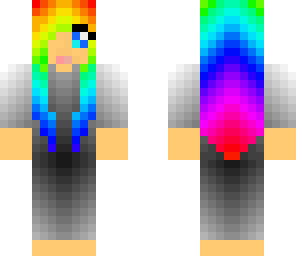 rainbow haired girl