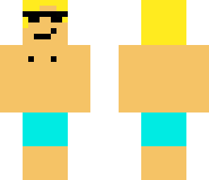 cool dude in his swimming costume