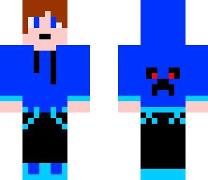 cool blue hoodie boy