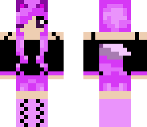 purple cat girl