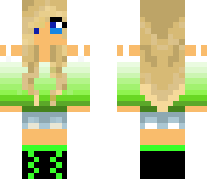 cute green girl