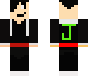 cool guy in black jumping