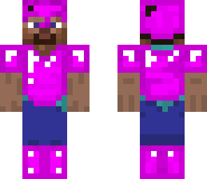 steve has pink armor
