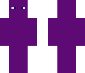 fully purple with blue eyes