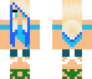 water blue girl