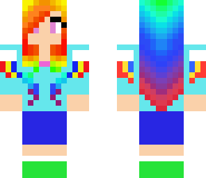 rainbow dash human girl