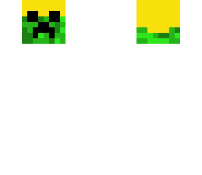 floating creeper head with a helmet