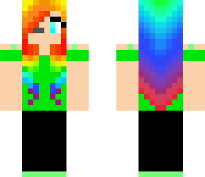 rainbow headset girl