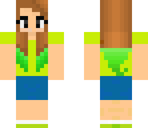neon green girl