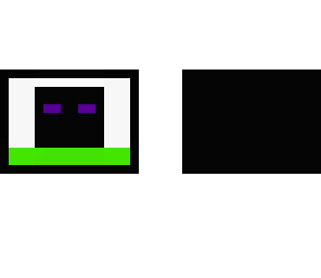 enderman face on tv