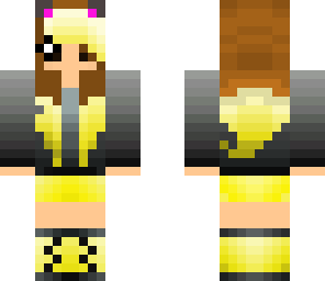 yellow dyed hair girl cat ears