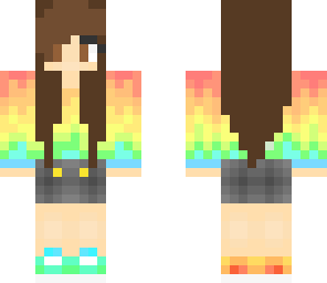 pastel rainbow girl