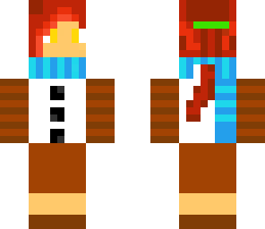 human snow golem girl