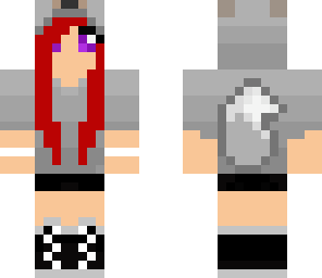 red hair wolf skin