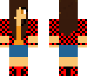red and black girl