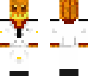 pumpkin man with tie