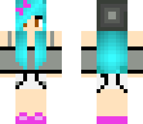 girl blue hair