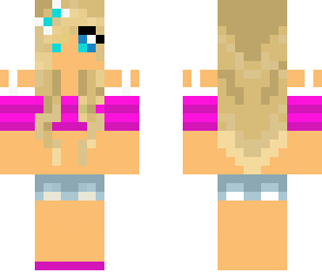 magenta beach girl
